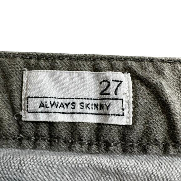 Gap 1969 Womens Camouflage Low Rise Always Skinny Zipper Pocket Jeans 27 Grunge - Picture 10 of 12